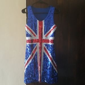 Sequin London Flag Dress